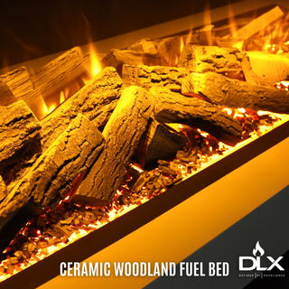 Celsi DLX 3-Sided Media Wall Electric Fire