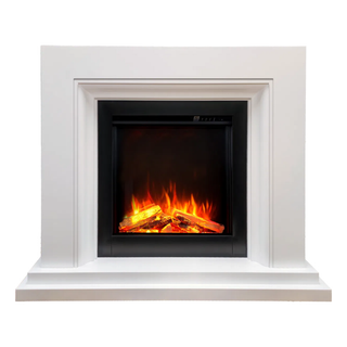 DLX Navarro 600XT Flat-To-Wall Electric Fire and Fireplace Suite - Celsi