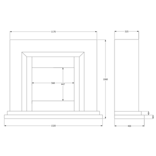 DLX Navarro 600 Flat-To-Wall Electric Fire and Fireplace Suite - Celsi