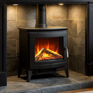 Rochester DLX Electric Stove with Premium Oak Logs - Celsi