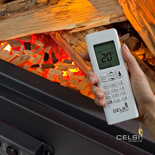 Rochester DLX Electric Stove with Premium Oak Logs - Celsi