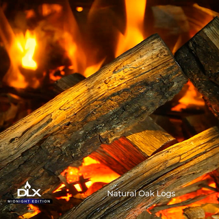 Spectre DLX LS Three-Sided Electric Stove with Log Store - Celsi