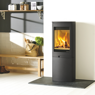 Duo 5 5kW Steel Sided Wood Burning Stove on Closed Base - Nordpeis