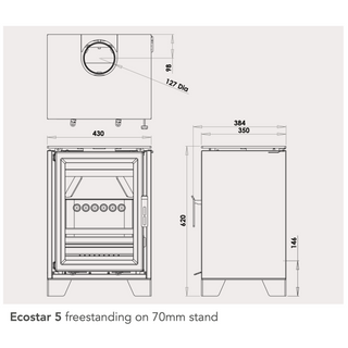 Fireline Ecostar 5 5kW Freestanding Stove