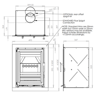 Fireline Ecostar 5 Inset Stove