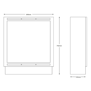 Elsie 900 Wall Inset Electric Fire - Flare