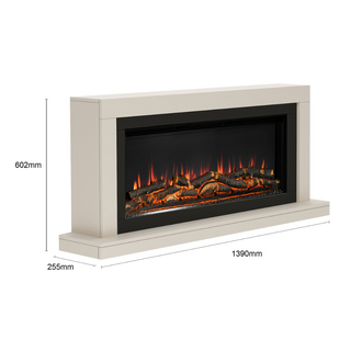 Elyce Grande 55" Wall Mounted Electric Fire - Flare