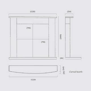 Empire 48" Corinthian Stone Suite