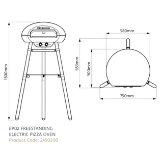 EP02 Electric Pizza Oven - Firebloom