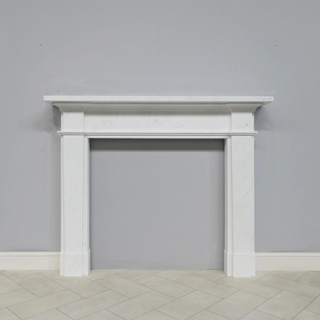 Epsom 56" Volakas Honed Marble Fireplace Mantel - FDC