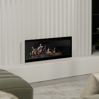 LE Series Inbuilt Holographic Media Wall Electric Fireplace - Escea