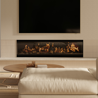 LE Series Inbuilt Holographic Media Wall Electric Fireplace - Escea