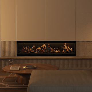 LE Series Inbuilt Holographic Media Wall Electric Fireplace - Escea
