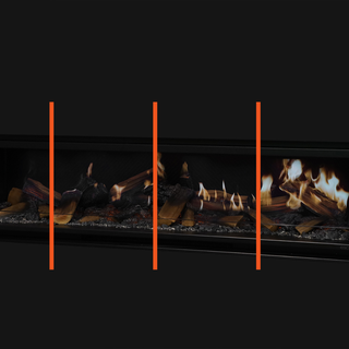 LE Series Inbuilt Holographic Media Wall Electric Fireplace - Escea