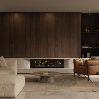LE Series Inbuilt Holographic Media Wall Electric Fireplace - Escea