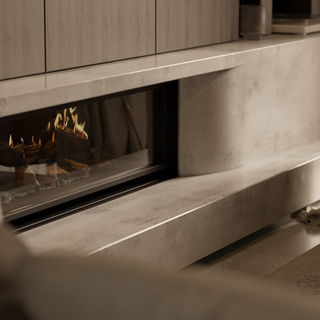 LE Series Inbuilt Holographic Media Wall Electric Fireplace - Escea