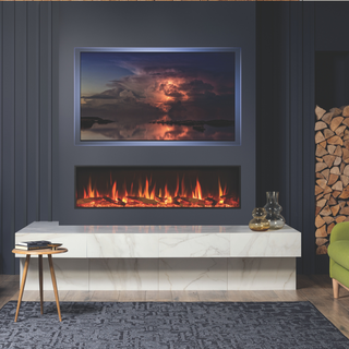eStudio 135R Media Wall Electric Fire - Gazco