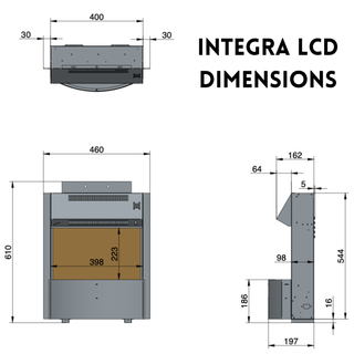 Anson Integra Cast Iron Arch Back Panel Electric Fire - Ilektro