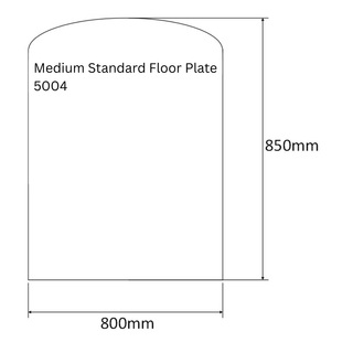 Slate Effect 20mm Hearth Floor Plate - Eurostove