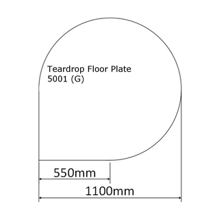 Slate Effect 20mm Hearth Floor Plate - Eurostove