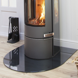 Smoked Glass 12mm Hearth Floor Plate - Eurostove