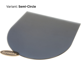 Smoked Glass 12mm Hearth Floor Plate - Eurostove