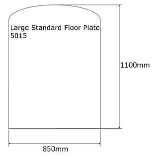 Black Steel 2mm Hearth Floor Plate - Eurostove