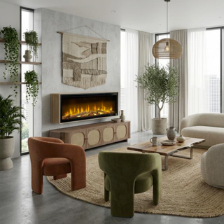 Ignite Evolve Rib Wall Kit Optiflame Wall Mounted Electric Fire - Dimplex