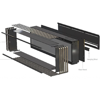 Ignite Evolve Rib Wall Kit Optiflame Wall Mounted Electric Fire - Dimplex