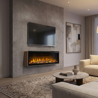 Ignite Evolve Rib Wall Kit Optiflame Wall Mounted Electric Fire - Dimplex