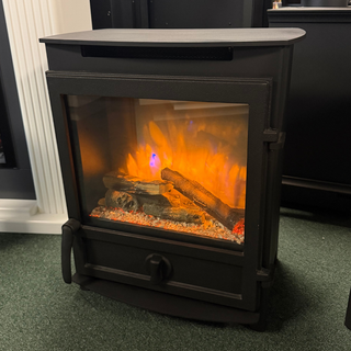 Ex-Display Square Door 3D Ecoflame Electric Stove - Charlton & Jenrick