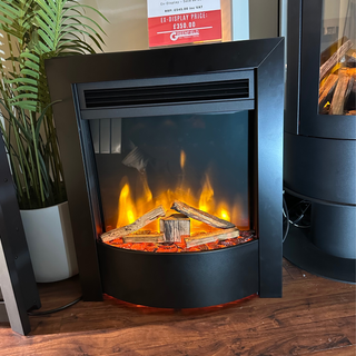 Ex-Display Celsi Endura VR 16" Inset Hearth Mounted Black Electric Fire