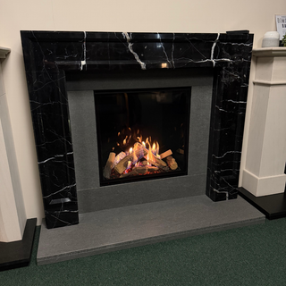 Ex-Display Panache Marble Gas Fire and Fireplace Suite