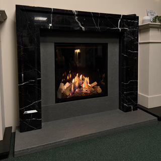 Ex-Display Panache Marble Gas Fire and Fireplace Suite