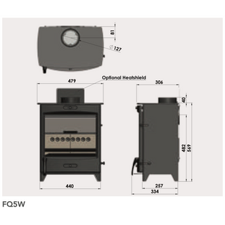 Fireline 5kW Wide Multifuel Stove