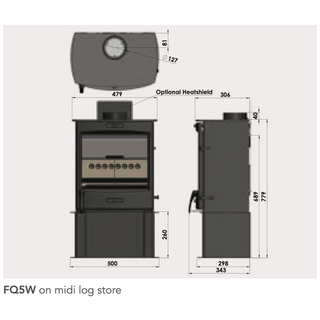 Fireline 5kW Wide Multifuel Stove