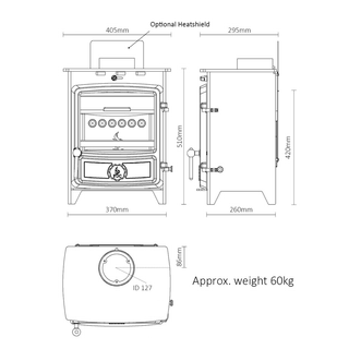 FDC5 5kW Eco Multifuel Stove - FDC