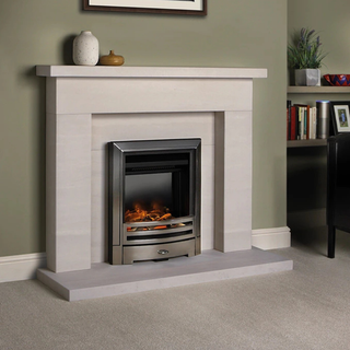 Beckford Portuguese Limestone Complete Fireplace Suite - FDC