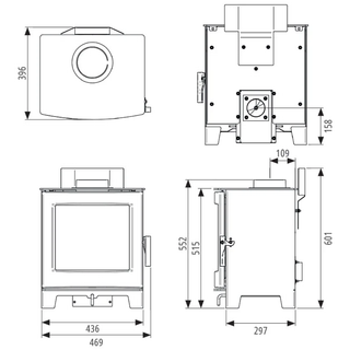 Echo 5 Wood Burning Stove - FireFX