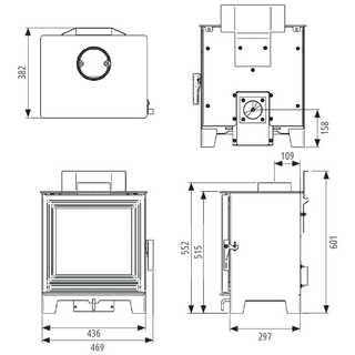 Eton 5 Wood Burning Stove - FireFX