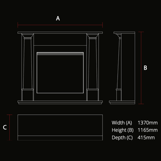 Europa SL Electric Fire and Fireplace Suite - Flamerite