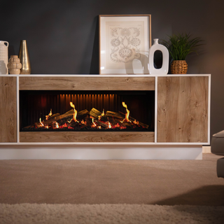 Arcadia (E-FX, E-Ridium) Electric Fire and Fireplace Suite - Flamerite