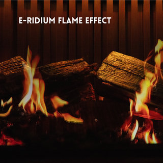 Hollis (E-FX, E-Ridium) Pre-Built Media Wall Fire and Fireplace Suite - Flamerite