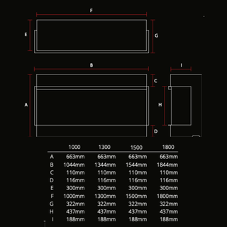 E-FX Media Wall Electric Fire (1000, 1300, 1500, 1800) - Flamerite