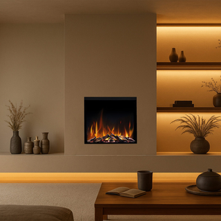 SL750-T Slimline E-FX Wall Inset Electric Fire - Flamerite