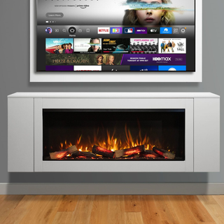 Willow (1000, 1300) Electric Fire and Fireplace Suite - Flamerite