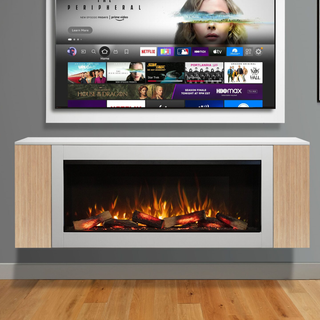 Willow (1000, 1300) Electric Fire and Fireplace Suite - Flamerite