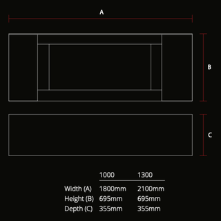 Willow (1000, 1300) Electric Fire and Fireplace Suite - Flamerite