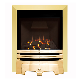Calibre Balanced Flue HE Glass Fronted 16" Hearth Inset Gas Fire - Flavel
