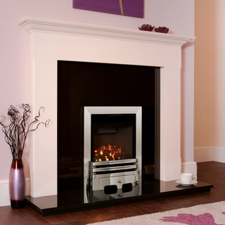 Calibre Balanced Flue HE Glass Fronted 16" Hearth Inset Gas Fire - Flavel